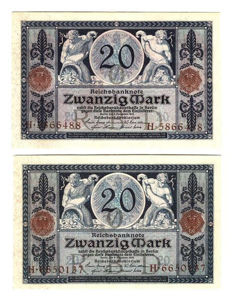 20 Mark (Reichsbanknote) - Germany (1871-1948) – Numista