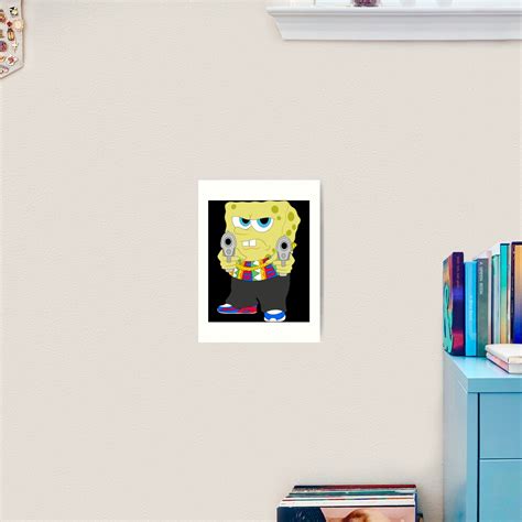 "Gangster Spongebob meme 90s Thug Cartoon Drip meme " Art Print for Sale by KrisLouDes | Redbubble