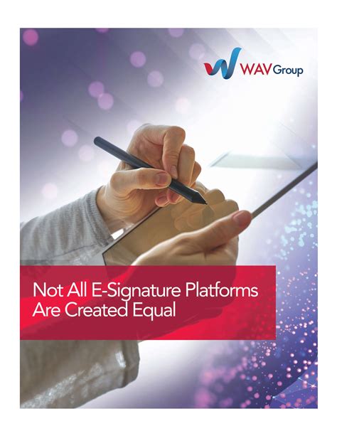 WAVGroup – Electronic Signature Security - WAV Group Consulting