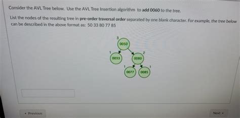 Solved Consider the AVL Tree below. Use the AVL Tree | Chegg.com