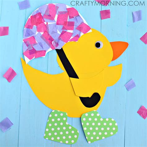 Rainy Day Duck Craft Template - Etsy | Rainy day crafts, Duck crafts, Spring arts and crafts