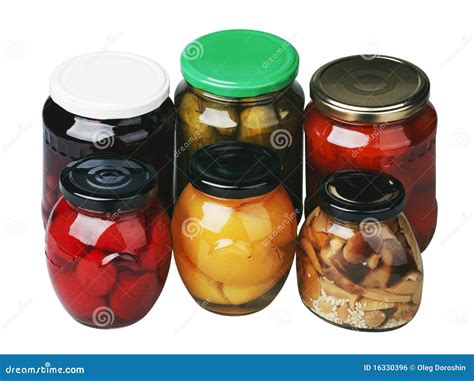 Canned Fruits and Vegetables Stock Photo - Image of canning, healthy: 16330396