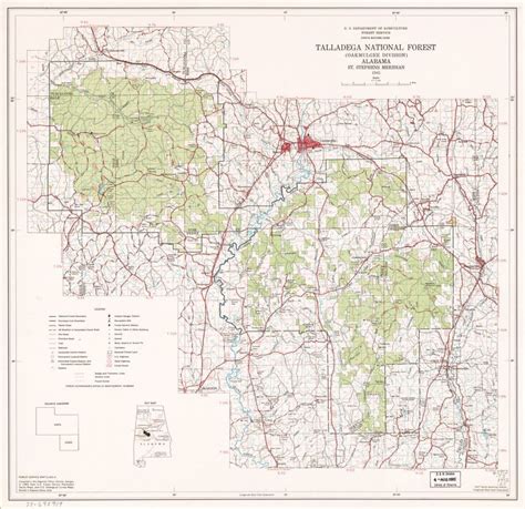 Oakmulgee Talladega National Forest Maps