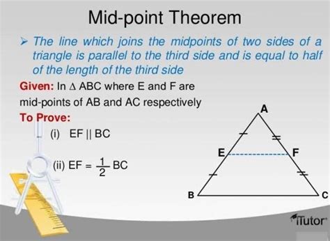 what size mid point theorem - Brainly.in