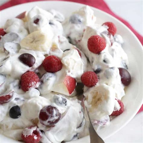 Fruit Salad with Whipped Cream Recipe - Cathy's Gluten Free