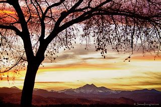 Colorful November Sunset Sky and Longs Peak | Colorful sunse… | Flickr