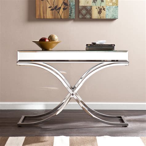 Wildon Home ® Caraman Mirrored Console Table & Reviews | Wayfair