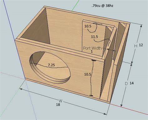 8 inch subwoofer box dimensions