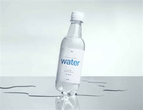 Small Plastic Water Bottle Mockup (PSD)