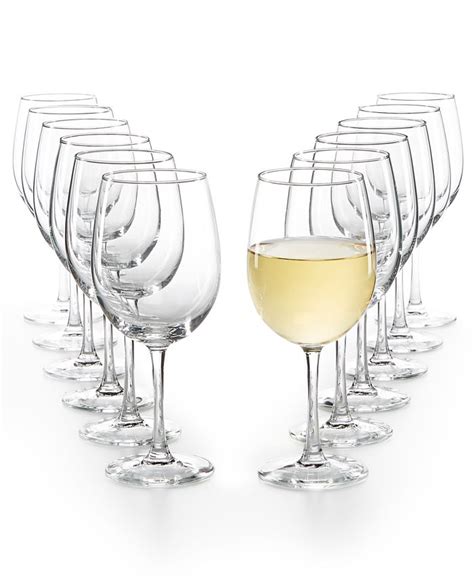 Martha Stewart Collection 12-Pc. White Wine Glasses Set, Created for Macy's - Macy's