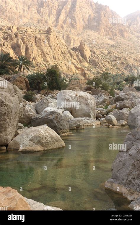 Inside Wadi Tiwi Oman Stock Photo - Alamy