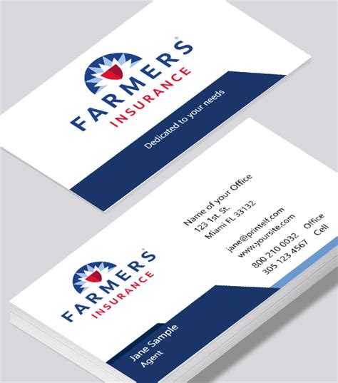 Farmers Insurance Clean business card - Modern Design