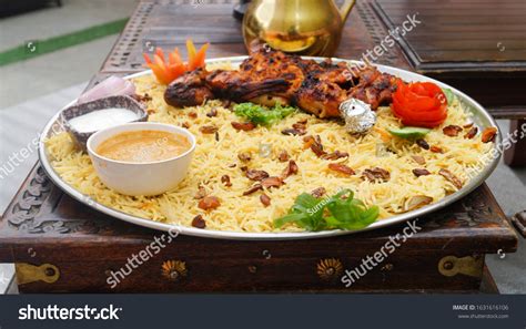 Chicken Mandi Arabian Dish Saudi Arabia Stock Photo 1631616106 ...