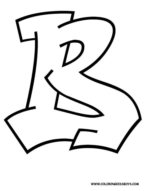 Nice Graffiti Letter B - ClipArt Best