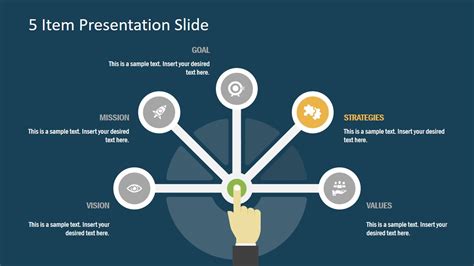 Free 5 Item Presentation Slide for PowerPoint - SlideModel