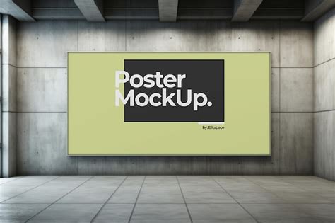 Assorbente impostato tagliare landscape poster mockup free fuoco A partire dal estremamente