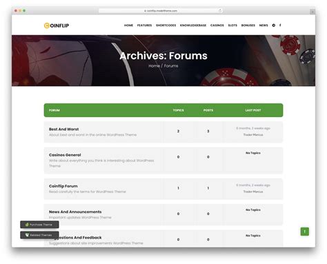 Forum Website Templates