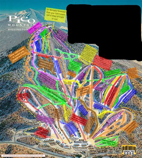 My honest trail map of Pico Mountain in Vermont. Thoughts? : r/skiing