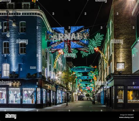 Carnaby Street Christmas Lights Stock Photo - Alamy