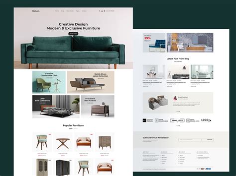 furniture website design :: Behance