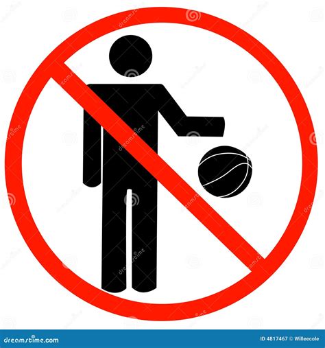 No playing allowed stock vector. Illustration of bounce - 4817467