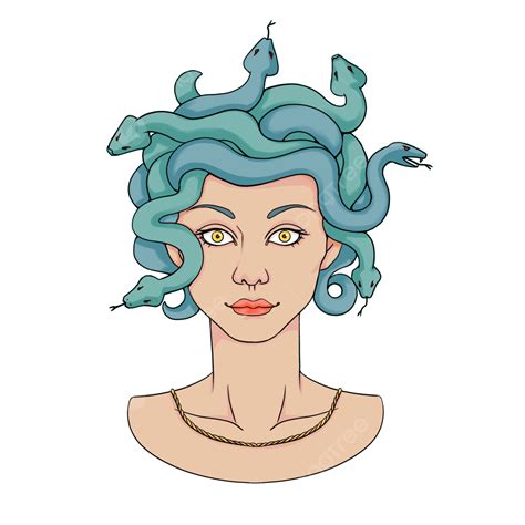 Mitología Griega De La Banshee Medusa PNG ,dibujos Medusa, Mitología Griega, Azul Verde PNG y ...