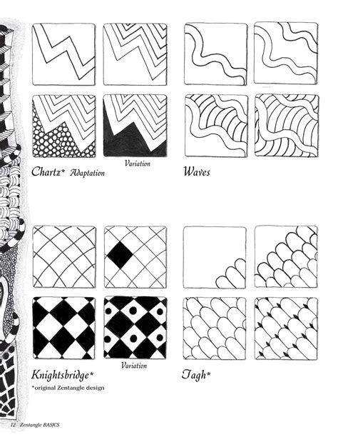 Zentangle Patterns Step By Step