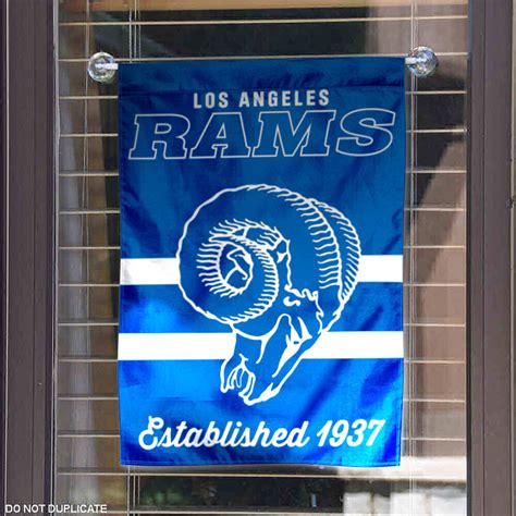 Los Angeles Rams Throwback Logo Double Sided Garden Flag Flag - State ...