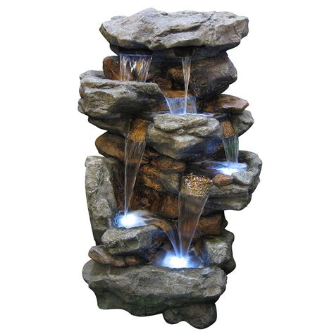 Alpine 51 in. Rainforest Waterfall Fountain-WIN730 - The Home Depot