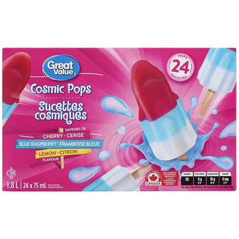 Great Value Cosmic Ice Pops | Walmart Canada