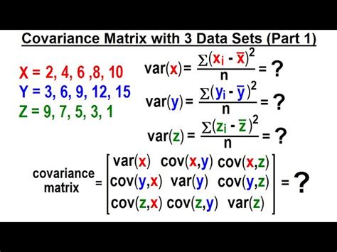 Covariance Matrix Formula