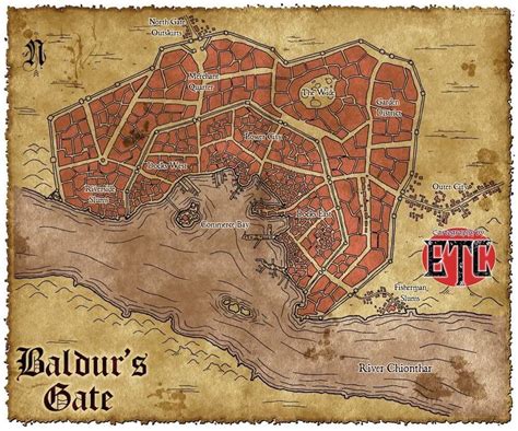 Baldur's Gate map - available on DMs Guild : r/dndmaps