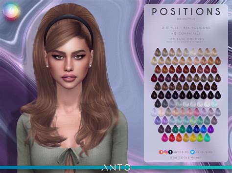 Anto - P O S I T I O N S Hairstyle Pack Hello everyone!...