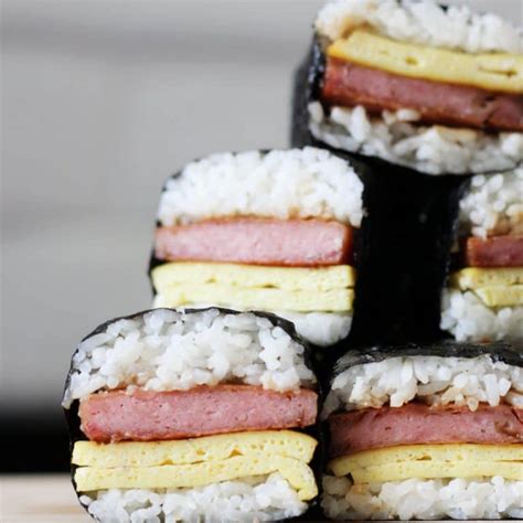 Spam Musubi with Egg Recipe - Delicious Not Gorgeous