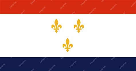 Premium Vector | Flag of new orleans city vector image