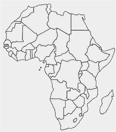 Printable Africa Map