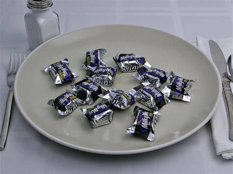 Calories in 11 piece(s) of Milky Way Midnight Mini.