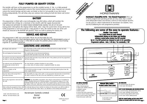 Horstmann ChannelPlus H27XL User Manual