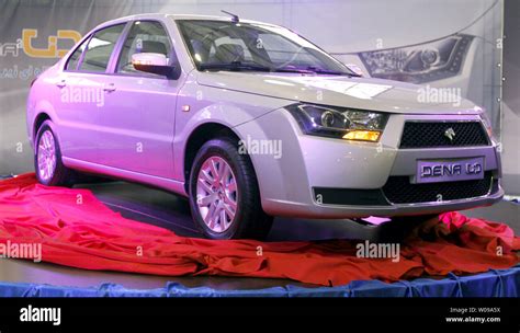 Iran's top automaker Iran Khodro unveils a new car called 'Dena' in ...