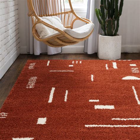 Morin Geometric Shag Area Rug & Reviews | AllModern