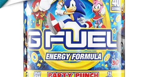 G Fuel Releases New Sonic Party Punch Flavor For 30th Anniversary