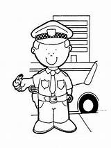 Police Officer coloring Pages sketch template