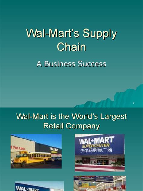 WalMart Supply Chain | Walmart | Supply Chain Management