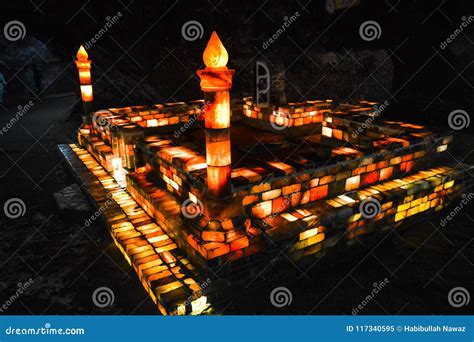 Mosque Made of Salt Bricks Inside Khewra Mine Stock Image - Image of ...