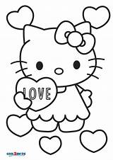 Hello Kitty Cat Coloring Pages sketch template