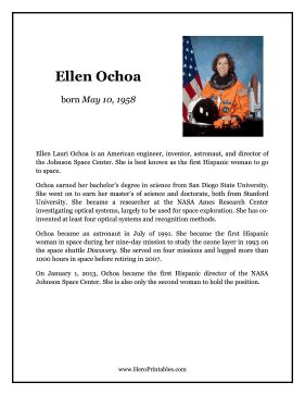 Ellen Ochoa Hero Biography