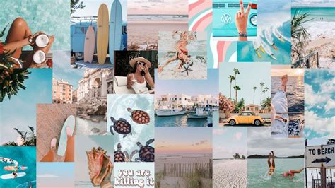 Summer Aesthetic Collage Wallpaper Laptop - jordansoptimisminitiative