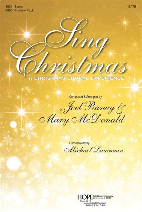 Check out SING CHRISTMAS! Our new Christmas Cantata from Joel Raney and Mary McDonald | Singing ...