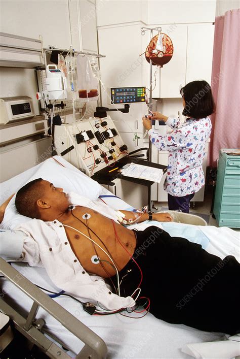 Blood transfusion for sickle-cell disease - Stock Image - C003/4321 ...