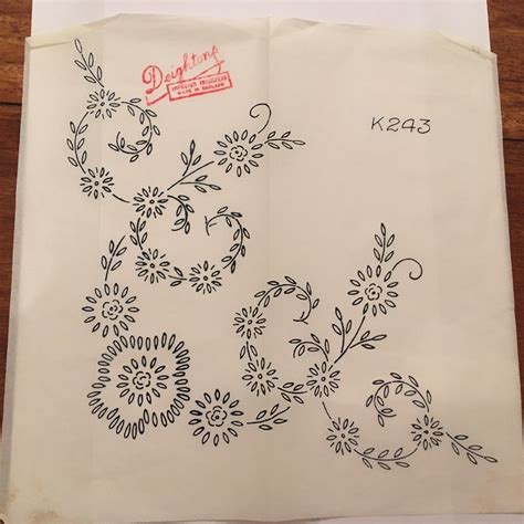 Vintage Deighton iron on embroidery transfer K243 | Embroidery patterns vintage, Embroidery ...